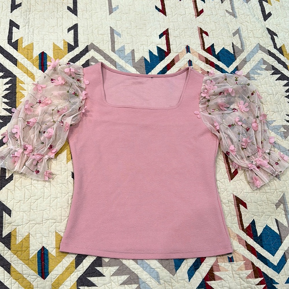 Puff sleeve top